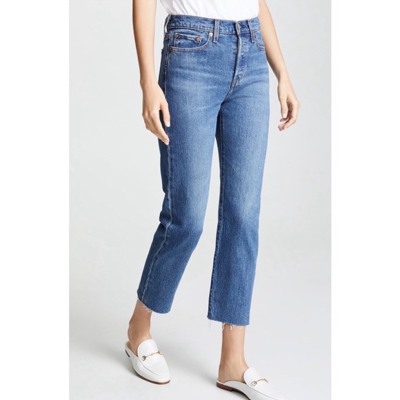 LEVI'S Wedgie Straight Leg Jeans High Rise Button Fly in size 26z - Picture 4 of 11